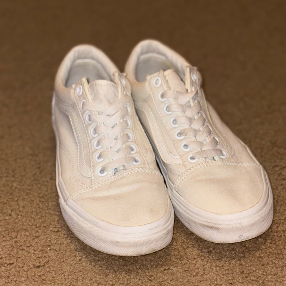 White Canvas Vans